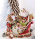 Конфетница, емкость для сладостей Дед Мороз на санях 59-468