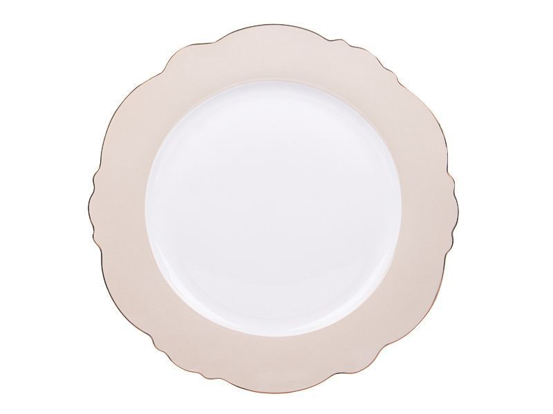Набір фарфорових тарілок "HANNA BEIGE" 4 шт 27 см