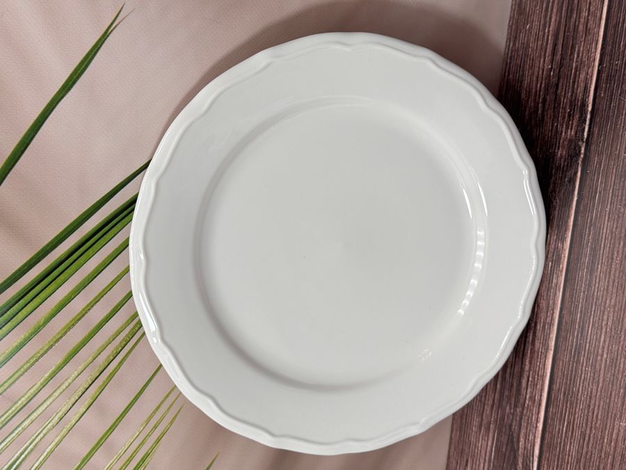 Набор белых фарфоровых тарелок Pure White 6 персон