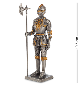 Фигурка, миниатюра оловянная Veronese "Рыцарь с алебардой" WS-808