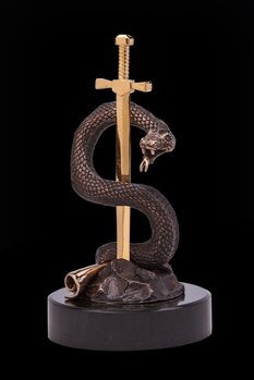 Бронзовая статуэтка Vizuri Вечная мудрость (Змея)