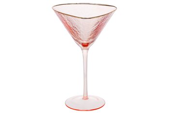 Бокалы для коктейлей, мартини розовые 190 мл набор 4 шт