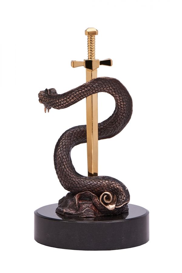 Бронзовая статуэтка Vizuri Вечная мудрость (Змея)