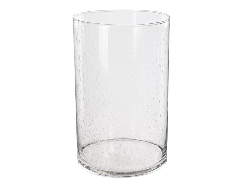 Ваза Скляна для Квітів Циліндр Bubbles 19 Х 30 См 804-015
