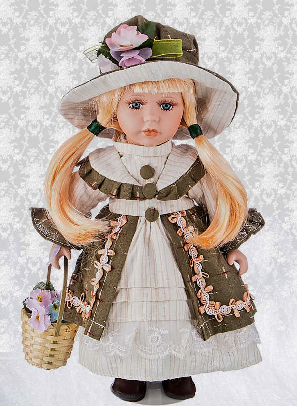Кукла фарфоровая, декоративная Вита 30 см RF-Collection