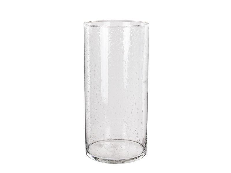 Ваза Скляна для Квітів Циліндр Bubbles 19 Х 40 См 804-016