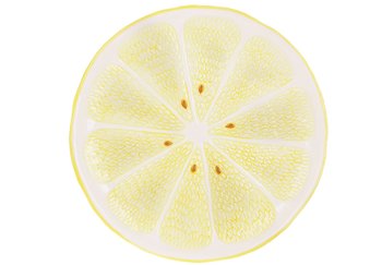 Блюдо большое, сервировочное Сочные Лимоны 25 см