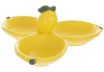 Менажница Сочные Лимоны керамическая