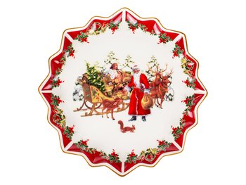 Блюдо фарфоровое Рождественская сказка 38 см 986-126