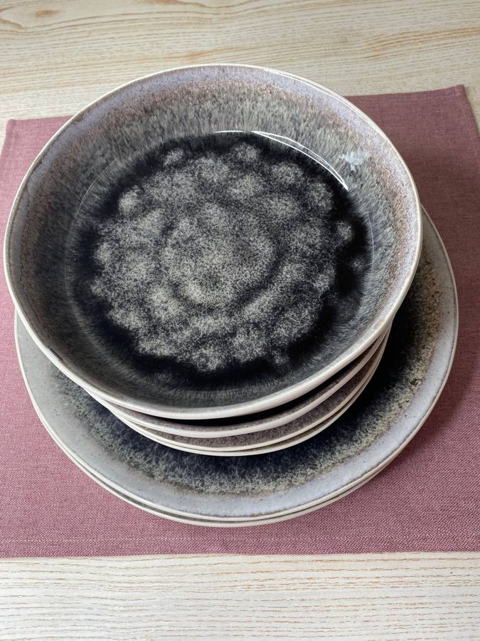Набор глубоких суповых тарелок, пиал Космос 6 шт.