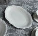 Блюдо біле ажурне фарфорове Blanche 31 х 22 см