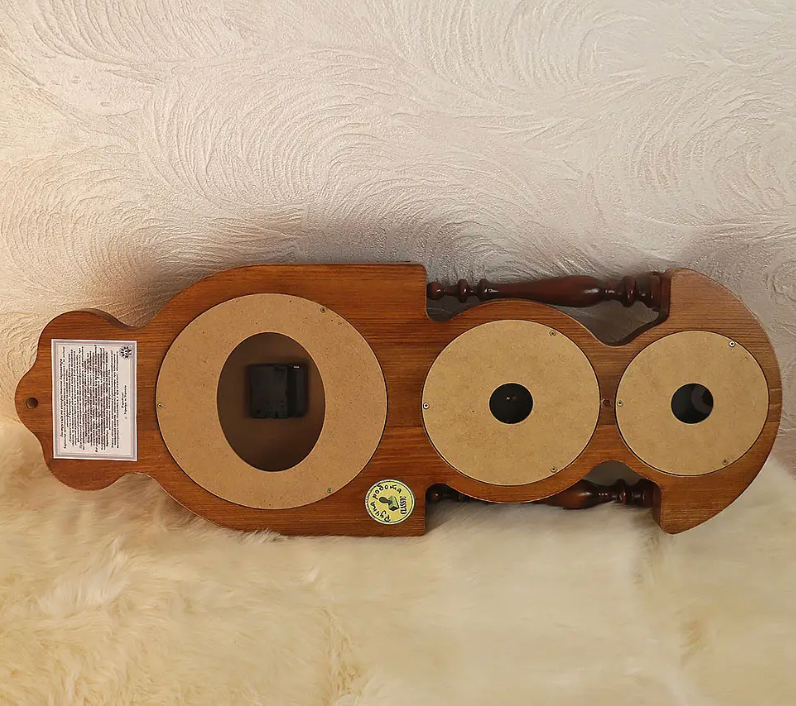 Настенные часы деревянные Абсолют с барометром, термометром и гигрометром