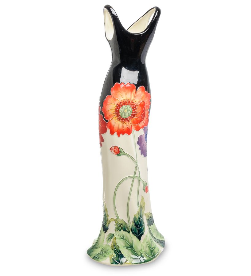 Фарфоровая напольная ваза Платье Pavone JP-156/11