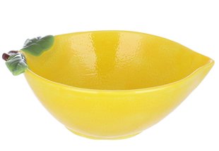 Фруктовниця велика у формі лимона 30 х 22 см