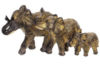 Статуетка Сім'я слонів полістоун