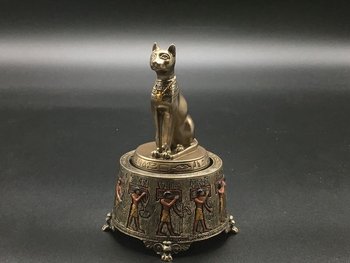 Колекційна Музична Статуетка Veronese Єгипетська Кішка Wu70594A4