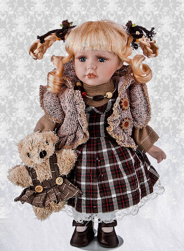 Кукла фарфоровая, декоративная Шарлотта 30 см RF-Collection