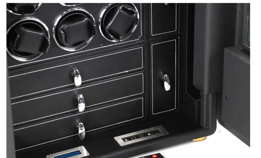 Шкатулка сейф для подзавода часов Salvadore  Mini Black Safe