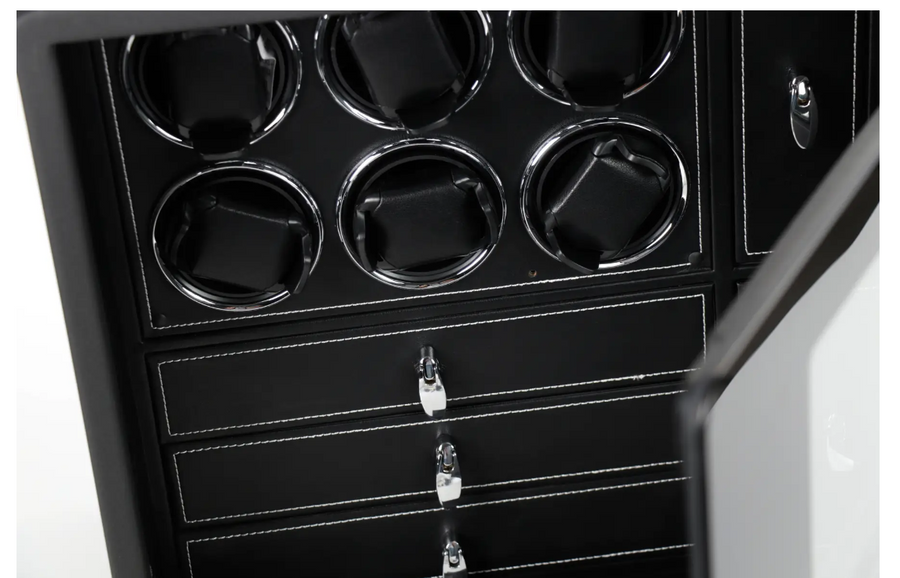 Шкатулка сейф для подзавода часов Salvadore  Mini Black Safe