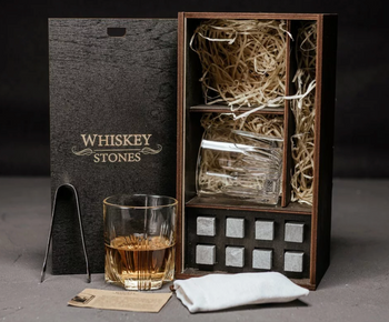 Набор для виски подарочный Ballard со стаканами и камнями