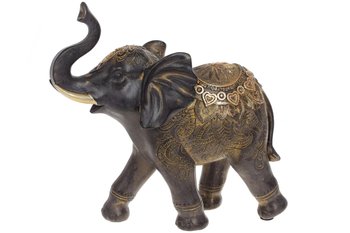 Статуетка Слон з піднятим хоботом полістоун