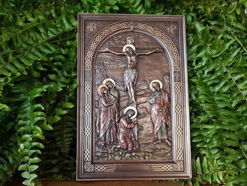 Коллекционная настенное панно Veronese "Распятие Иисуса" (15*23 см) 76555A4