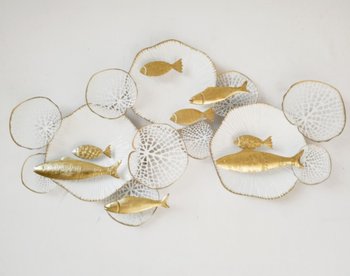 Настенный металлический декор "Рыбки" 15676