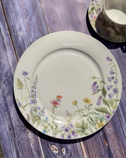 Тарілки фарфорові Floral, набір 6 шт. Обідні, підставні