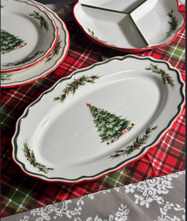 Блюда новорічне Green Christmas 35 х 20 см 1 шт без коробки