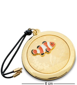 Зеркальце женское карманное Золотая рыбка WIN-122
