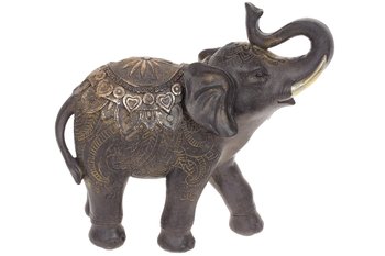 Статуэтка Слон с поднятым хоботом полистоун SG37-884