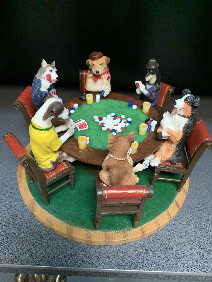 Колекційна Статуетка Veronese Собаки Грають В Покер, Під замовлення 10 робочих днів