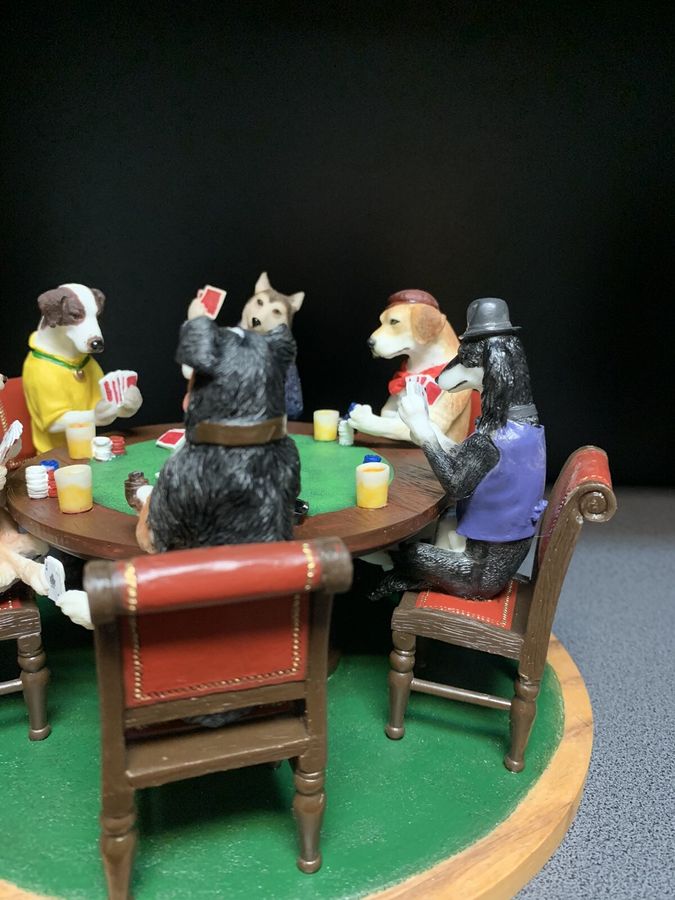 Коллекционная статуэтка Veronese Cобаки играют в покер, Под заказ 10 рабочих дней