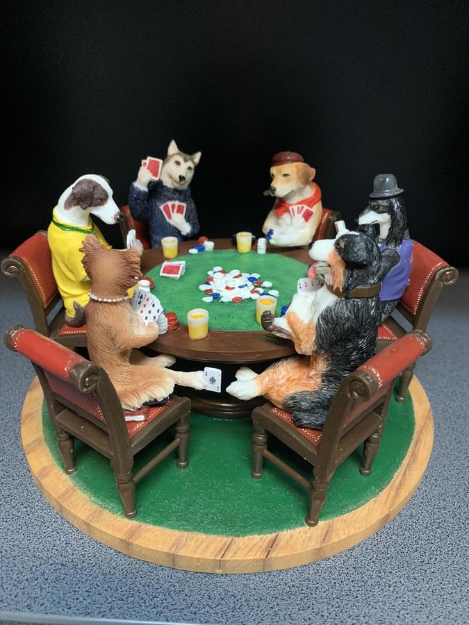 Колекційна Статуетка Veronese Собаки Грають В Покер, Під замовлення 10 робочих днів