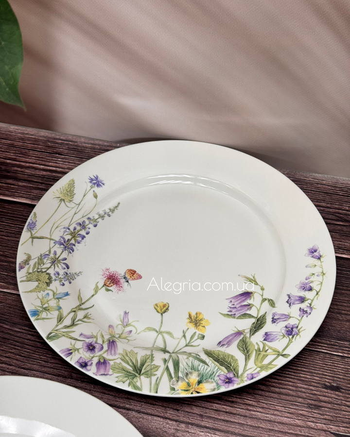 Набор фарфоровых тарелок Floral 27 см