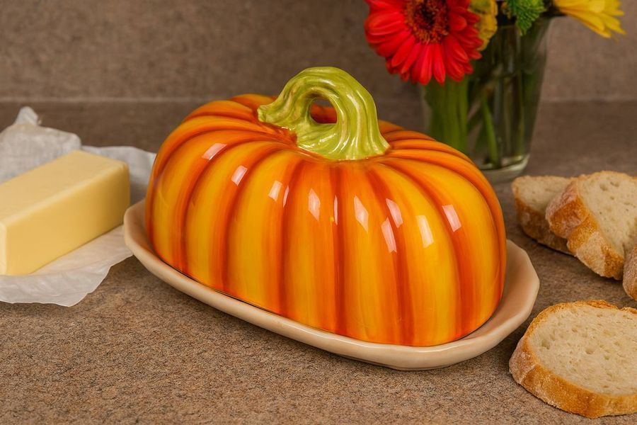 Маслянка з кришкою Гарбуз