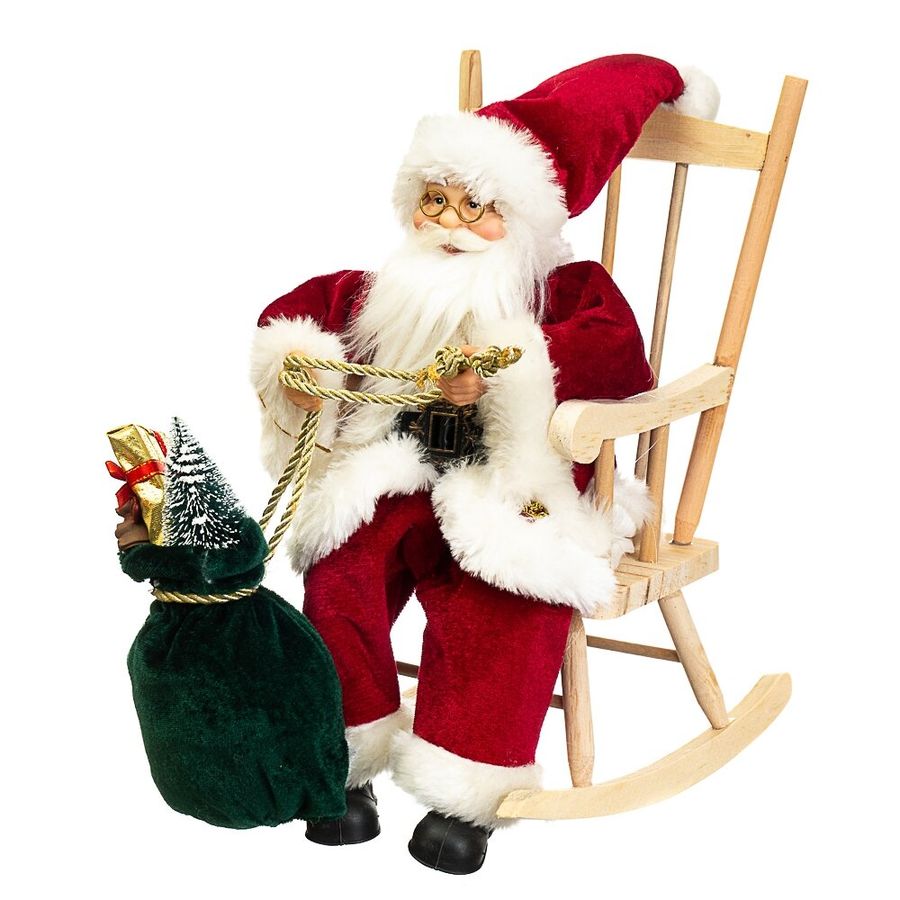 Фигура Дед Мороз в кресле декоративная 034NC
